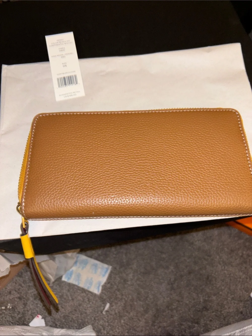 Tory Burch color blockContinental Zip Wallet